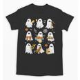 Halloween Ghost Playing Musical Instruments Music Teacher Unisex T-Shirt, trending gift Halloween Ghost Playing Musical Instruments Music Teacher Unisex T-Shirt, trending gift