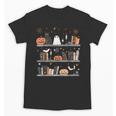 Halloween Library Ghost Books Teacher Spooky Trick Or Teach Unisex T-Shirt, trending gift Halloween Library Ghost Books Teacher Spooky Trick Or Teach Unisex T-Shirt, trending gift