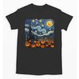 Halloween Pumpkin Starry Night Van Gogh Art Teacher Unisex T-Shirt, trending gift Halloween Pumpkin Starry Night Van Gogh Art Teacher Unisex T-Shirt, trending gift