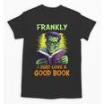 Halloween Teacher Librarian Frankenstein Reading Books Unisex T-Shirt, trending gift