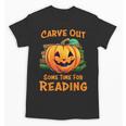 Halloween Teacher Librarian Pumpkin Reading Books Men Women Kids Unisex T-Shirt, trending gift