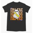 Happy Fri-Yay Friday Lovers Groovy Teacher Life Halloween Unisex T-Shirt, Groovy Teacher Gifts, trending gift Happy Fri-Yay Friday Lovers Groovy Teacher Life Halloween Unisex T-Shirt, Groovy Teacher Gifts, trending gift