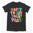 Happy To See Your Face Teacher Disco Ball Back To School Unisex T-Shirt, trending gift