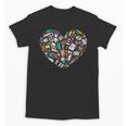 Heart Shape Art Teacher And Painting Sketching Artist Unisex T-Shirt, trending gift Heart Shape Art Teacher And Painting Sketching Artist Unisex T-Shirt, trending gift