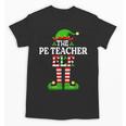 I'm The PE Teacher Elf Christmas Family Matching Unisex T-Shirt, Pe Teacher Gifts, trending gift I'm The PE Teacher Elf Christmas Family Matching Unisex T-Shirt, Pe Teacher Gifts, trending gift