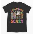 Inclusion Isnt Scary Halloween Skeleton Ghost Sped Teacher Unisex T-Shirt, trending gift