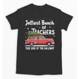 Jolliest Bunch Of Teachers This Side Of The Hallway Xmas PJ Unisex T-Shirt, trending gift Jolliest Bunch Of Teachers This Side Of The Hallway Xmas PJ Unisex T-Shirt, trending gift