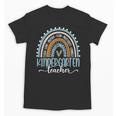 Kindergarten Teacher Leopard Boho Rainbow Back To School Unisex T-Shirt, trending gift Kindergarten Teacher Leopard Boho Rainbow Back To School Unisex T-Shirt, trending gift