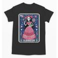 La Maestra Halloween Mexican Bingo Card Teacher Lottery Card Unisex T-Shirt, trending gift