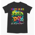 Let The Games Begin Fourth Grade Field Day 2025 Teacher Kid Unisex T-Shirt, trending gift Let The Games Begin Fourth Grade Field Day 2025 Teacher Kid Unisex T-Shirt, trending gift