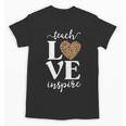 Love Leopard Print Teacher Cheetah School Inspire Teach Unisex T-Shirt, trending gift Love Leopard Print Teacher Cheetah School Inspire Teach Unisex T-Shirt, trending gift