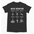 Nerdy Vintage Wave Behavior Physics Science Teacher Geek Men Women Girls Kids Unisex T-Shirt, Science Teacher Gifts, trending gift