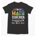 On The Nice List Christmas Math Teacher Women Men Unisex T-Shirt, trending gift On The Nice List Christmas Math Teacher Women Men Unisex T-Shirt, trending gift