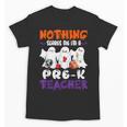 Nothing Scares Me I'm A Pre-K Teacher Halloween Ghosts Unisex T-Shirt, trending gift