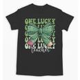 One Lucky Teacher Coquette Bow St Patricks Day Teacher Unisex T-Shirt, trending gift