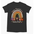 One Thankful Teacher Thanksgiving Turkey Rainbow Fall Unisex T-Shirt, trending gift One Thankful Teacher Thanksgiving Turkey Rainbow Fall Unisex T-Shirt, trending gift