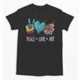 Peace Love Art Painting Palette Art Teacher Unisex T-Shirt, trending gift Peace Love Art Painting Palette Art Teacher Unisex T-Shirt, trending gift