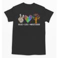 Peace Love Montessori Daycare Teacher Appreciation Unisex T-Shirt, trending gift Peace Love Montessori Daycare Teacher Appreciation Unisex T-Shirt, trending gift