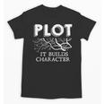 Plot It Builds Character Book Reading Teacher Unisex T-Shirt, trending gift Plot It Builds Character Book Reading Teacher Unisex T-Shirt, trending gift
