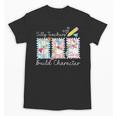 Preppy Silly Teacher Goose Build Character Back To School Unisex T-Shirt, trending gift