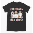 Preschool Boo Crew Groovy Halloween Floral Ghost Teacher Men Women Kids Unisex T-Shirt, Groovy Teacher Gifts, trending gift Preschool Boo Crew Groovy Halloween Floral Ghost Teacher Men Women Kids Unisex T-Shirt, Groovy Teacher Gifts, trending gift