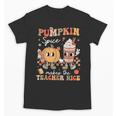 Pumpkin Spice Makes Teacher Nice Retro Fall Spooky Season Unisex T-Shirt, trending gift Pumpkin Spice Makes Teacher Nice Retro Fall Spooky Season Unisex T-Shirt, trending gift