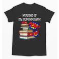 Reading Is My Super Power Superhero Best English Teacher Unisex T-Shirt, Super Teacher Gifts, English Teacher Gifts, trending gift