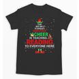 Reading Teacher Christmas Shirt Elf Christmas Cheer For Men Women Unisex T-Shirt, trending gift