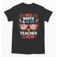 Red & Blue Teacher Crew Shirt 4th Of July Sunglasses Unisex T-Shirt, trending gift Red & Blue Teacher Crew Shirt 4th Of July Sunglasses Unisex T-Shirt, trending gift