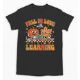 Retro Fall In Love With Learning Autumn Pumpkin Teachers Unisex T-Shirt, trending gift