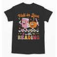 Retro Fall In Love With Learning Pumpkin Autumn Teacher Unisex T-Shirt, trending gift Retro Fall In Love With Learning Pumpkin Autumn Teacher Unisex T-Shirt, trending gift