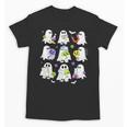 Retro Halloween Science Teacher Ghost Laboratory Teacher Unisex T-Shirt, Science Teacher Gifts, trending gift