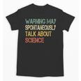 Retro Scientist Warning May Talk About Science Teacher Unisex T-Shirt, Science Teacher Gifts, trending gift Retro Scientist Warning May Talk About Science Teacher Unisex T-Shirt, Science Teacher Gifts, trending gift