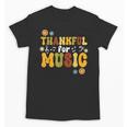 Retro Thankful For Music Floral Music Teacher Thanksgiving Men Women Unisex T-Shirt, trending gift Retro Thankful For Music Floral Music Teacher Thanksgiving Men Women Unisex T-Shirt, trending gift