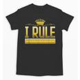 I Rule Math Ruler Mathematics Pun Math Teacher Men Women Girls Kids Unisex T-Shirt, trending gift
