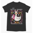 Silly Goose Teacher Club Animal Lover Groovy Teacher Unisex T-Shirt, Groovy Teacher Gifts, trending gift Silly Goose Teacher Club Animal Lover Groovy Teacher Unisex T-Shirt, Groovy Teacher Gifts, trending gift