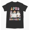 SPED Boo Crew Halloween Floral Ghost Special Ed SPED Teacher For Men Women Kids Unisex T-Shirt, trending gift SPED Boo Crew Halloween Floral Ghost Special Ed SPED Teacher For Men Women Kids Unisex T-Shirt, trending gift