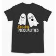 Spooky Ghost Inequalities Halloween Math Teacher Unisex T-Shirt, trending gift Spooky Ghost Inequalities Halloween Math Teacher Unisex T-Shirt, trending gift
