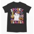 Spooky Teacher Ghost Pencil Teach Halloween Teacher Unisex T-Shirt, trending gift Spooky Teacher Ghost Pencil Teach Halloween Teacher Unisex T-Shirt, trending gift