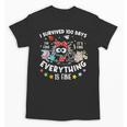 I Survived 100 Days Of School Teacher Kids Cat Lover Unisex T-Shirt, trending gift