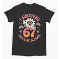 I Survived 67 Days Of School Groovy Retro Teachers Girls Unisex T-Shirt, trending gift I Survived 67 Days Of School Groovy Retro Teachers Girls Unisex T-Shirt, trending gift