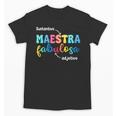 Sustantivo Maestra Fabulosa Adjetivo Spanish Teacher Unisex T-Shirt, trending gift