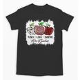 Teach Love Inspire Pre-k Teacher Apple Leopard Red Plain Unisex T-Shirt, trending gift