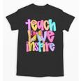 Teach Love Inspire Preppy Back To School Teacher Women Unisex T-Shirt, trending gift Teach Love Inspire Preppy Back To School Teacher Women Unisex T-Shirt, trending gift