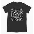 Teach Love Inspire Retro Teacher Kids Back To School Unisex T-Shirt, trending gift