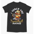 I Teach The Sweetest Duckies Teacher Rubber Duck Teaching Unisex T-Shirt, trending gift I Teach The Sweetest Duckies Teacher Rubber Duck Teaching Unisex T-Shirt, trending gift