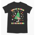 Teacher Christmas Shirts Pajama Matching Rockin' Around The Classroom -Adult Short Sleeve Small Modern Festive Christmas Teacher Xmas Vibes T-Shirt Unisex T-Shirt, trending gift