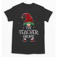 Teacher Gnome Xmas Family Matching Plaid Christmas Gnomes Unisex T-Shirt, trending gift Teacher Gnome Xmas Family Matching Plaid Christmas Gnomes Unisex T-Shirt, trending gift