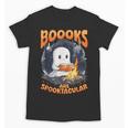 Teacher Halloween Ghost Reading Book Animal Boooks Are Unisex T-Shirt, trending gift