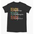 Teacher Kindness Compassion Confidence Teaching Unisex T-Shirt, trending gift Teacher Kindness Compassion Confidence Teaching Unisex T-Shirt, trending gift